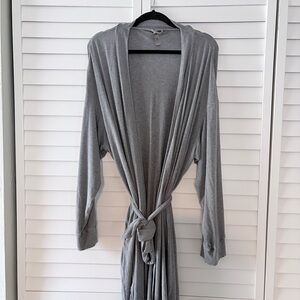 Skims 4x/5x Grey ribbed robe